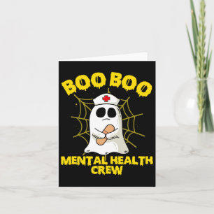 Halloween Costume Mental Health Nurse Boo Boo Crew Karte