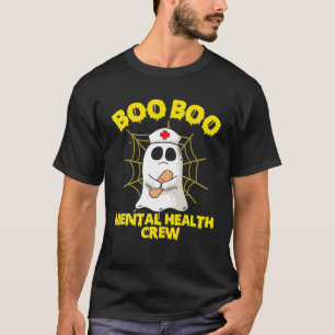 Halloween Costume Mental Health Nurse Boo T-Shirt