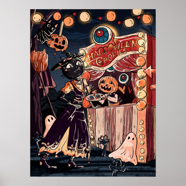 Halloween Costume Party auf einer wunderbaren Nach Poster (Vorne)