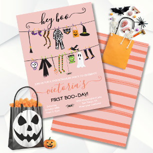 Halloween Costume Party Clothesline invitation