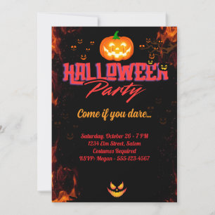 "Halloween Costume Party Einladung