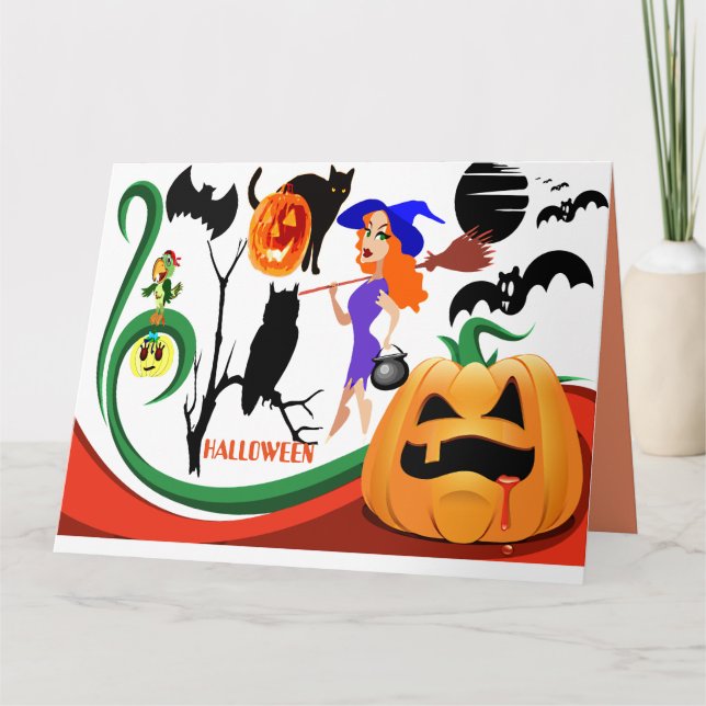 Halloween Costume Party Einladung Card (Vorderseite)
