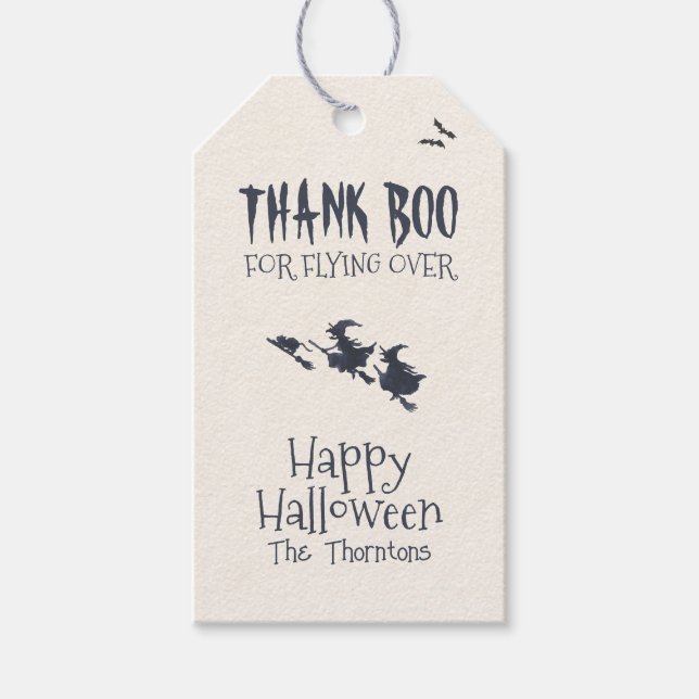 Halloween Costume Party Einladung Geschenkanhänger (Vorderseite)