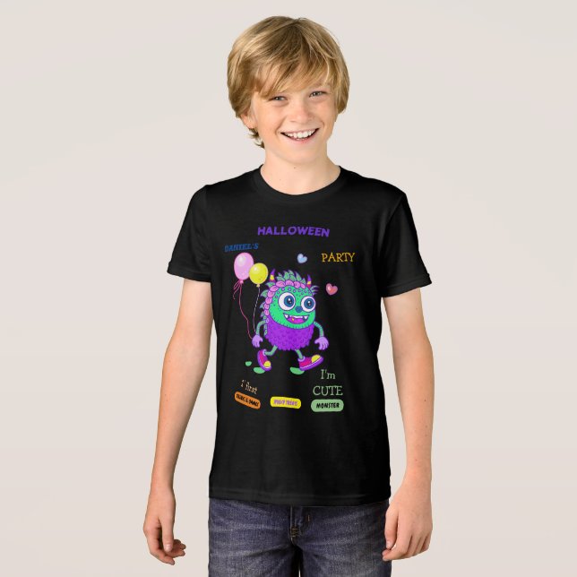 Halloween Costume Party Monsters lustiger Tanz Tri-Blend Shirt (Vorderseite voll)