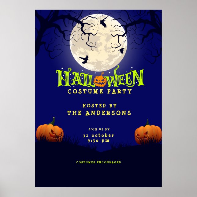 Halloween Costume Party Poster (Vorne)