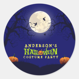Halloween Costume Party Runder Aufkleber