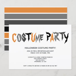 Halloween Costume Party Strickmuster Einladung