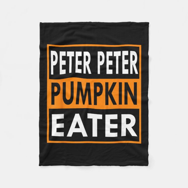 Halloween Costume Peter Pumpkin Eater  Fleecedecke (Vorderseite)