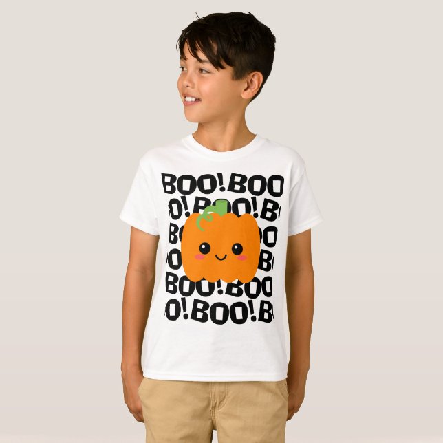 Halloween Costume Pumpkin, "Böses" Kinder T-Shirt (Vorne ganz)