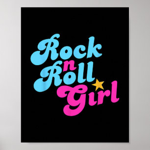 Halloween Costume Rock'n'Roll Girl Rock and Roll W Poster