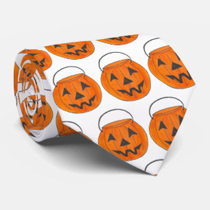 Halloween Costume Trick oder Treat Orange Pumpkin Krawatte