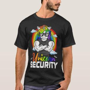 Halloween Costume Unicorn Security Matching Family T-Shirt