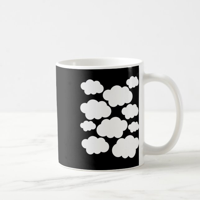 Halloween Costume Weiße Wolken Kaffeetasse (Rechts)
