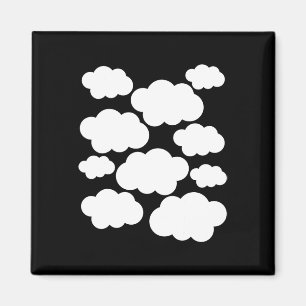 Halloween Costume Weiße Wolken Magnet