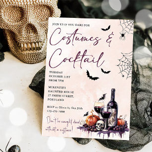 Halloween Costumes & Cocktails Invitation