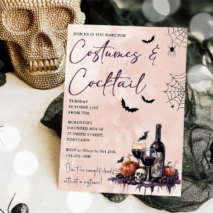 Halloween Costumes & Cocktails Invitation
