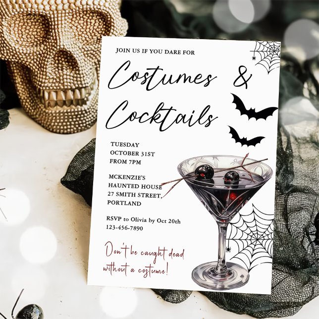 Halloween Costumes & Cocktails Invitation (Créateur téléchargé)