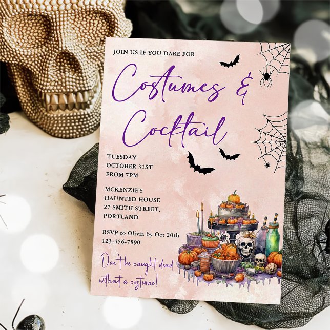 Halloween Costumes & Cocktails Invitation (Créateur téléchargé)