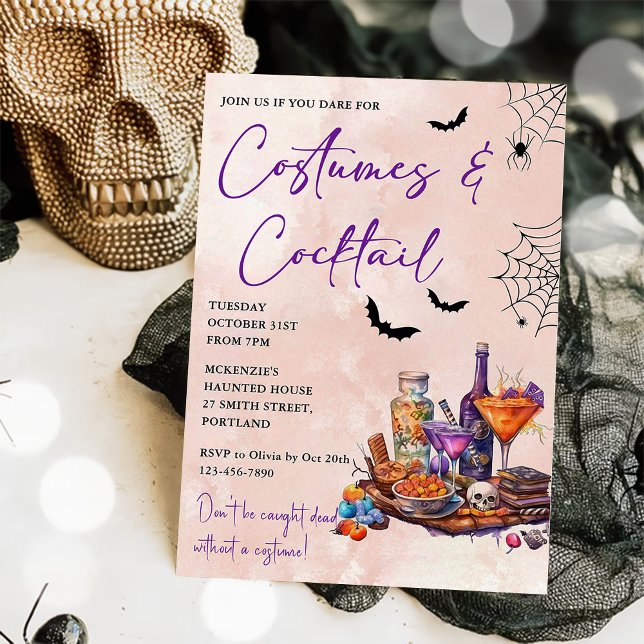Halloween Costumes & Cocktails Invitation (Créateur téléchargé)
