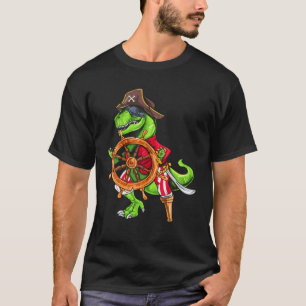 Halloween Costumes Dinosaur Pirate Hat Piratenflag T-Shirt