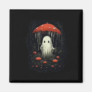 Halloween Cotattcore Ghost Mushroom Spooky Magnet