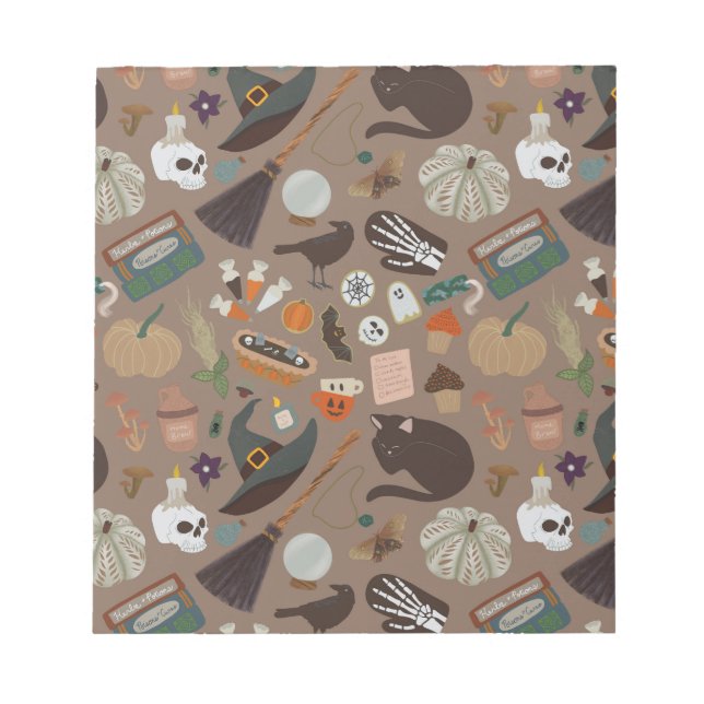 Halloween Cotattcore Notizblock (Vorderseite)