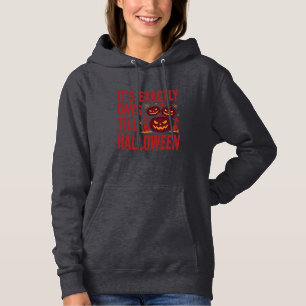 Halloween Countdown Kürbisse Friedhof Horror-Typo Hoodie