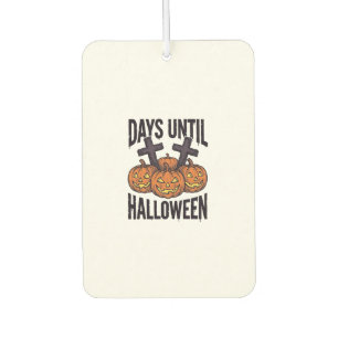 Halloween-Countdown-Shirt Vintage-Kürbis-Design_1 Autolufterfrischer