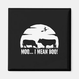 Halloween Cow Funny Nacht Legende Milchmoo nicht b Magnet
