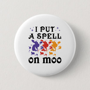 Halloween Cow I Lege einen Zauber auf Moo Button