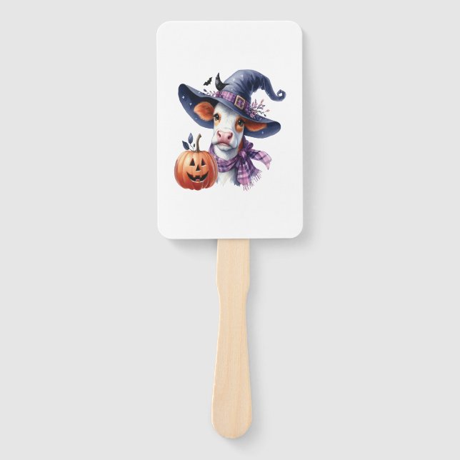 Halloween Cow mit Herbst Fächer (Vorderseite)