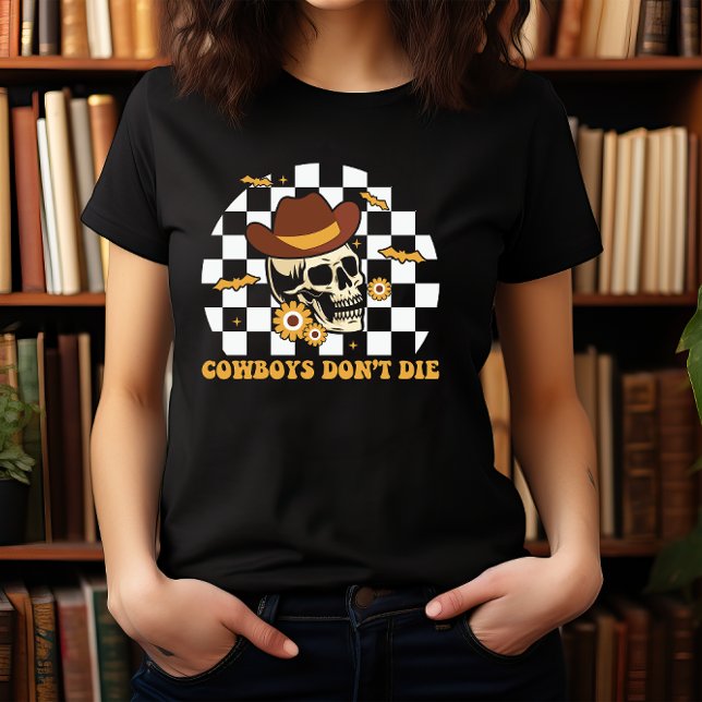 HALLOWEEN COWBOY SKULL COWBOYS DIE NICHT T-Shirt (Von Creator hochgeladen)
