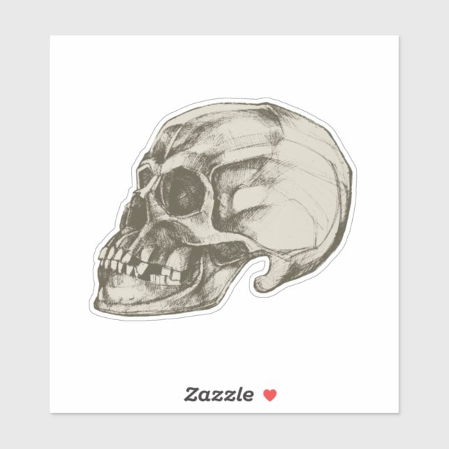 Halloween Cranium Vinyl Aufkleber (Blatt)