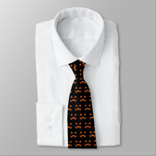 Halloween Cravate Halloween Jack-o-lanterne cravat