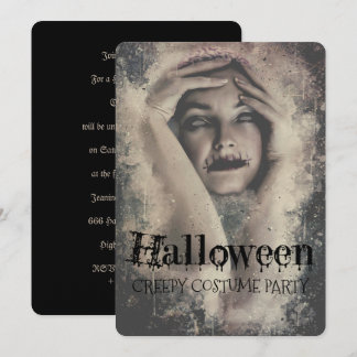 Halloween Creepy Costume Party Einladung