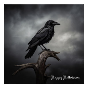 Halloween Crow Poster