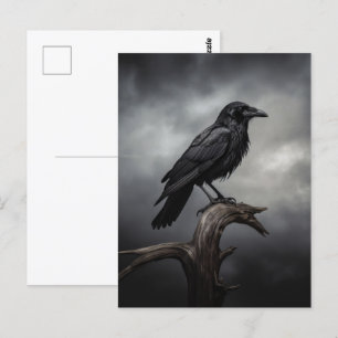 Halloween Crow Postkarte