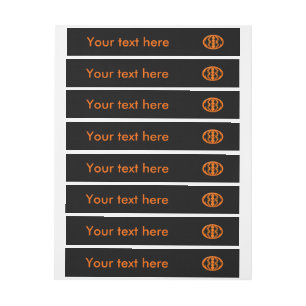 Halloween Crows Anpassbare Labels Rundum-Adressaufkleber