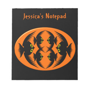 Halloween Crows Anpassbare Notepad Notizblock