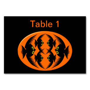 Halloween Crows Anpassbare Tablecard Tischnummer