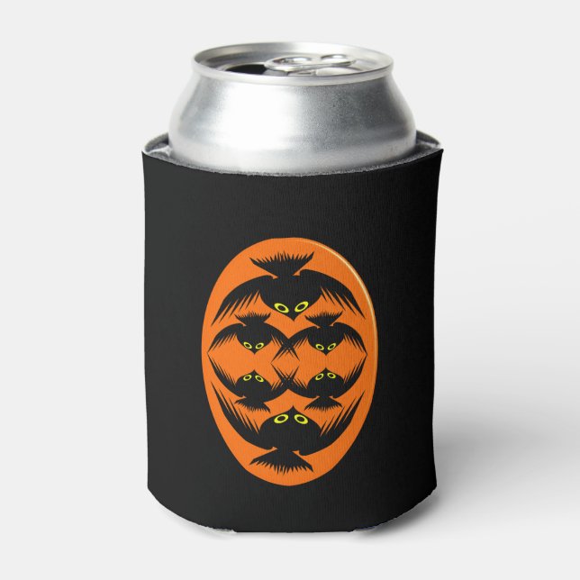 Halloween Crows Can Cooler Dosenkühler (Kanne Vorderseite)
