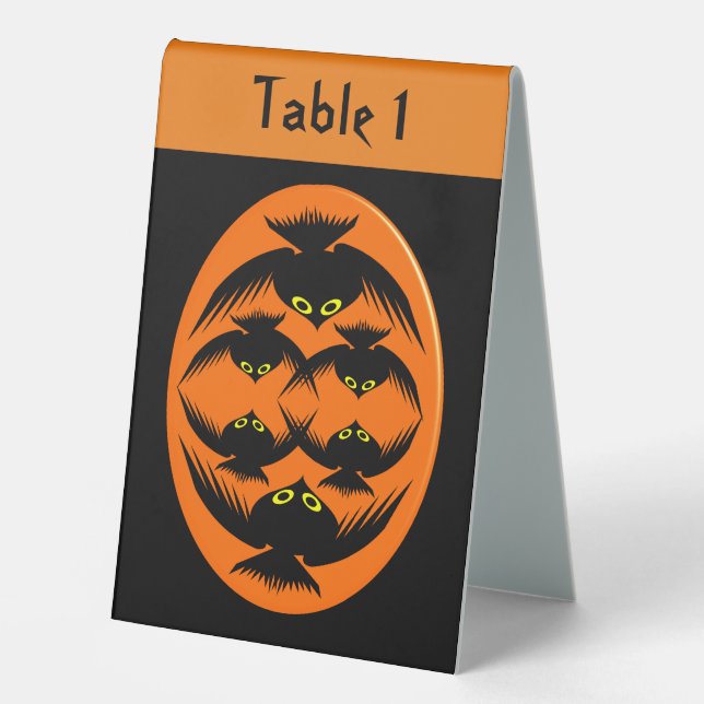 Halloween Crows Custom Tischaufsteller (Vorderseite)
