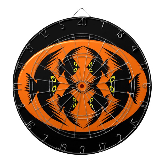Halloween Crows Dart Board Dartscheibe (vorne)