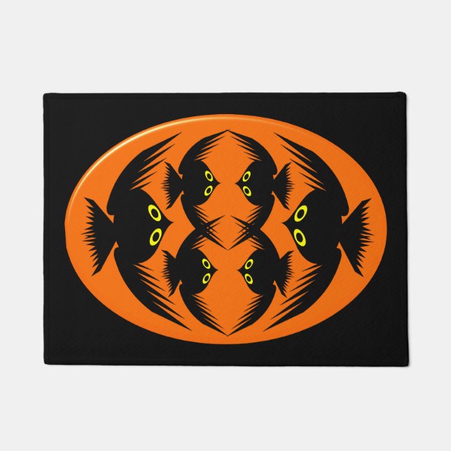 Halloween Crows Doormat Fußmatte (Vorderseite)