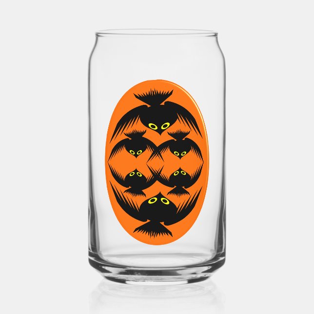 Halloween Crows Dosenglas (Vorderseite)