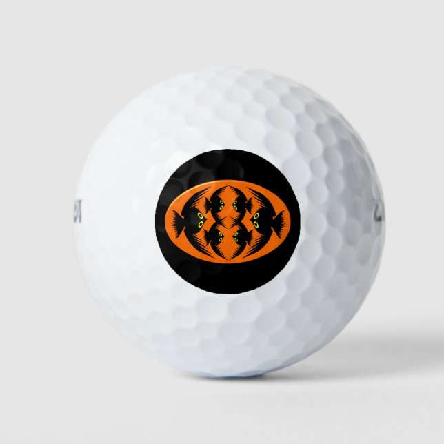 Halloween Crows Golf Ball (Vorderseite)