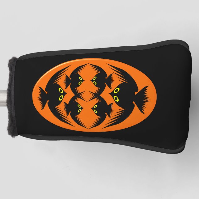 Halloween Crows Golf Putter Cover Headcover (Vorderseite)