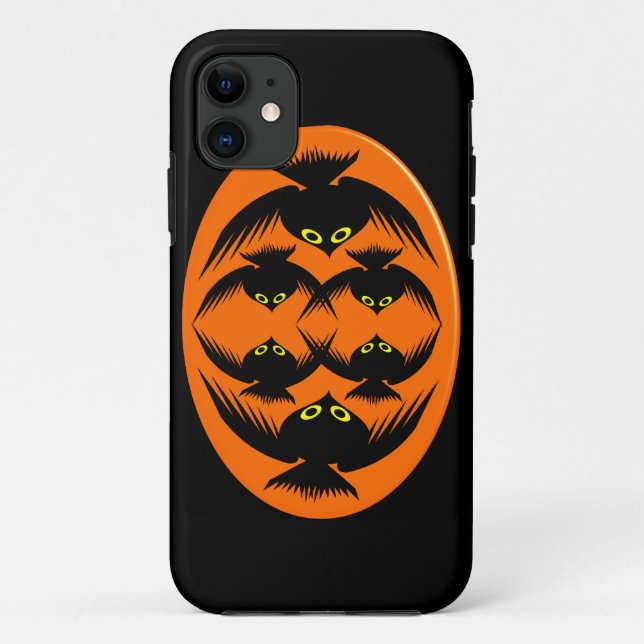 Halloween Crows iPhone Case (Rückseite)