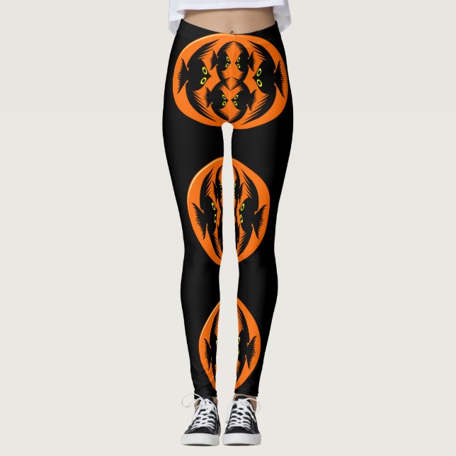 Halloween Crows Leggings (Vorderseite)