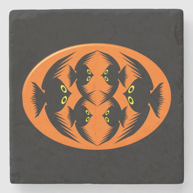 Halloween Crows Stone Untersetzer (Vorderseite)